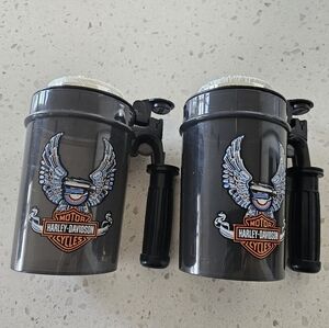 Vintage Harley-Davidson Stein-Style Mugs with Rev it Up Sound (Qty 2)